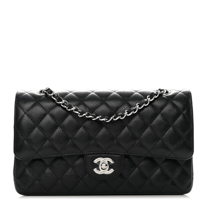 Chanel Caviar Quilted Medium Double Flap Black 1 of 12