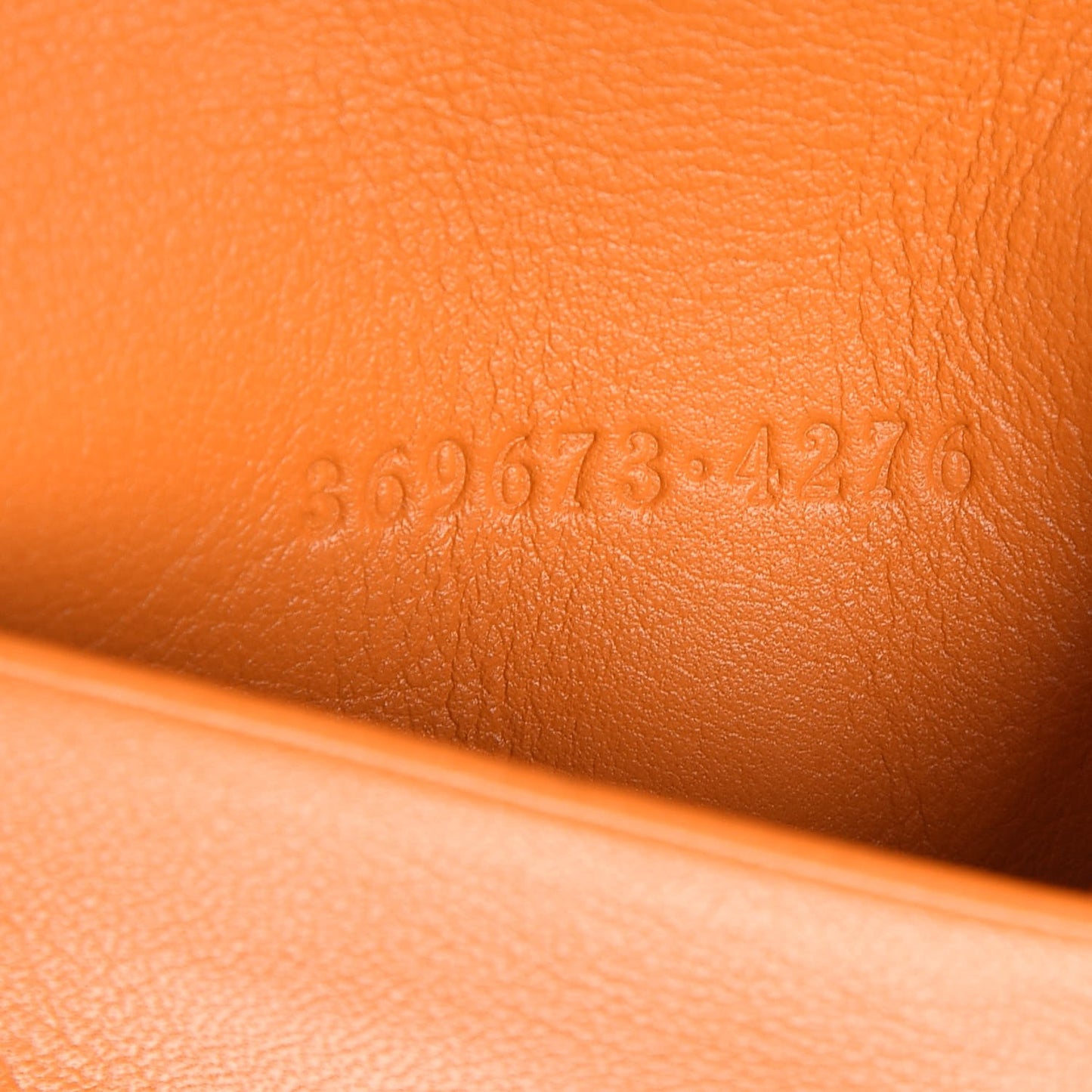 Calfskin Icon Signature 6 Key Holder Case Orange