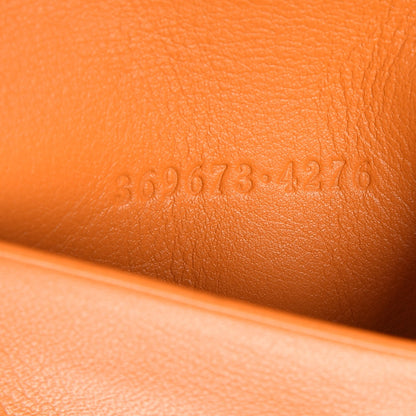 Gucci Calfskin Icon Signature 6 Key Holder Case Orange 7 of 8