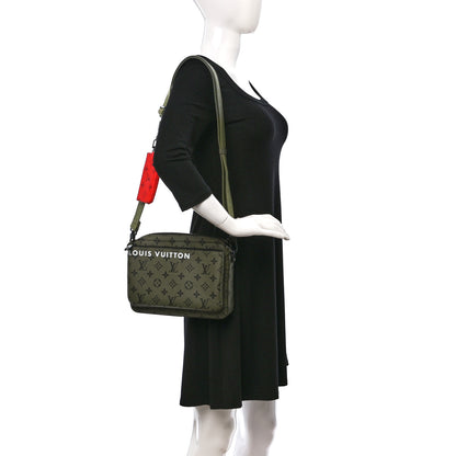 Louis Vuitton Monogram Trio Messenger Khaki Vermillion 2 of 8