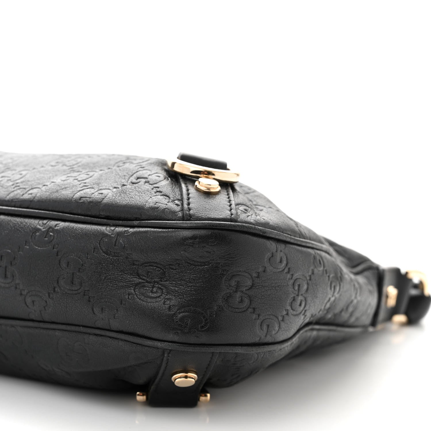 Gucci Guccissima Medium Abbey D Ring Hobo Black 10 of 11