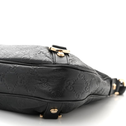Gucci Guccissima Medium Abbey D Ring Hobo Black 10 of 11