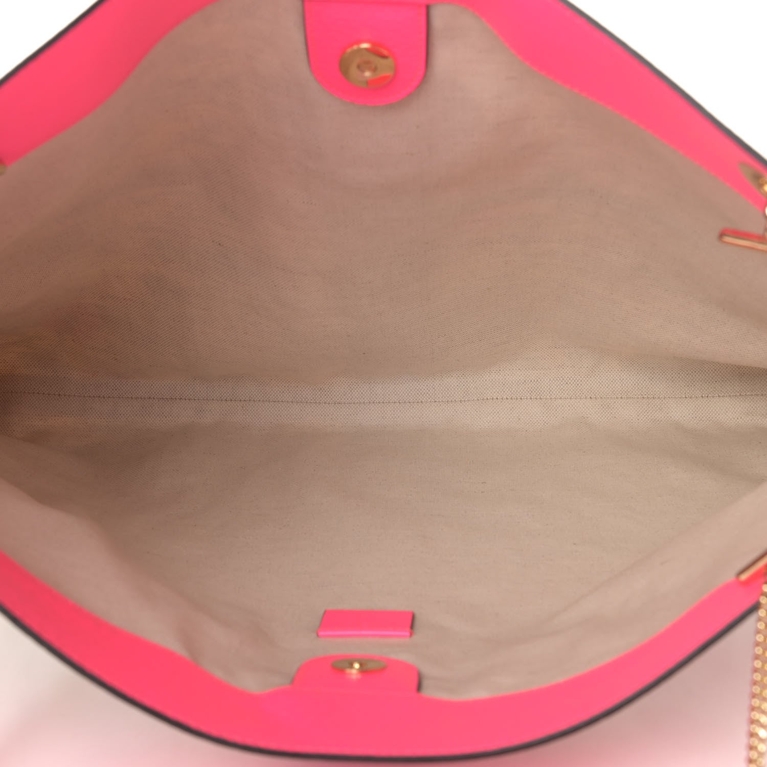 Gucci Canvas Flora Large Rajah Chain Tote White Multicolor Fuxia Fluo 5 of 6