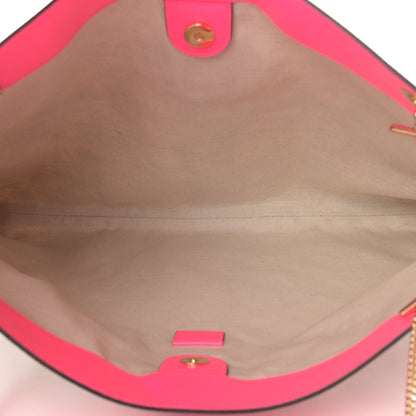 Gucci Canvas Flora Large Rajah Chain Tote White Multicolor Fuxia Fluo 5 of 6