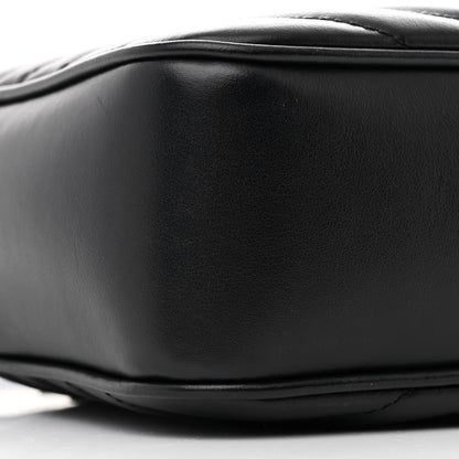 Saint Laurent Calfskin Matelasse Monogram Lou Camera Bag Black 9 of 11