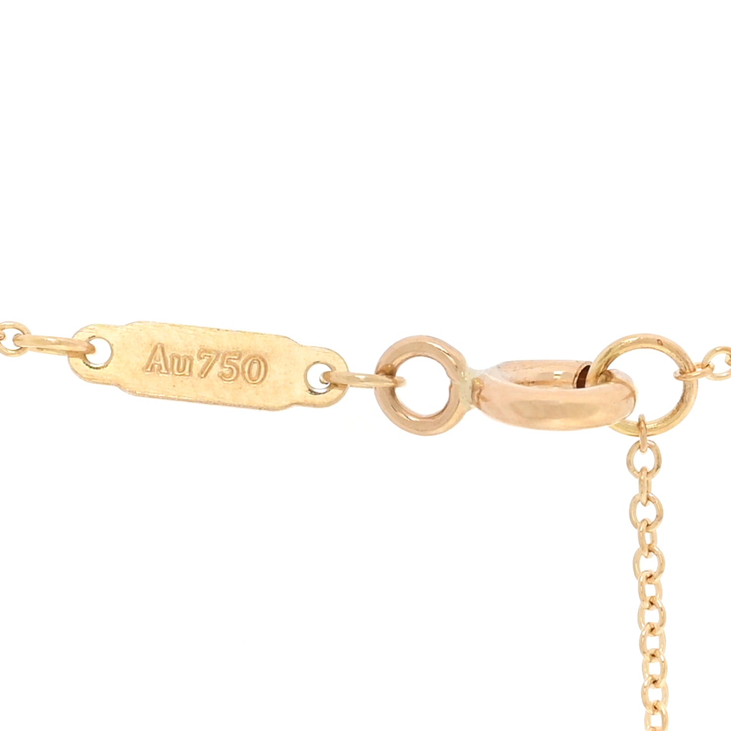 18K Yellow Gold Small T Smile Pendant Necklace