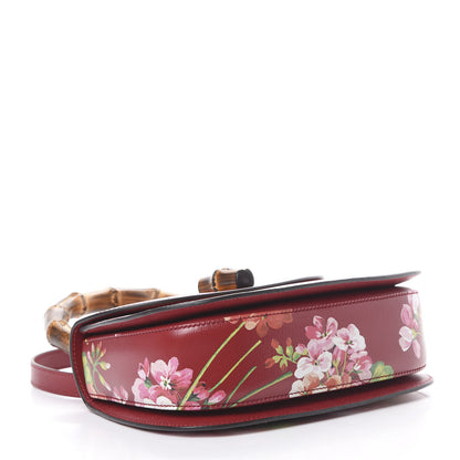 Gucci Shangai Calfskin Blooms Print Small Classic Bamboo Top Handle Bag Romantic Ceries Multicolor 3 of 9