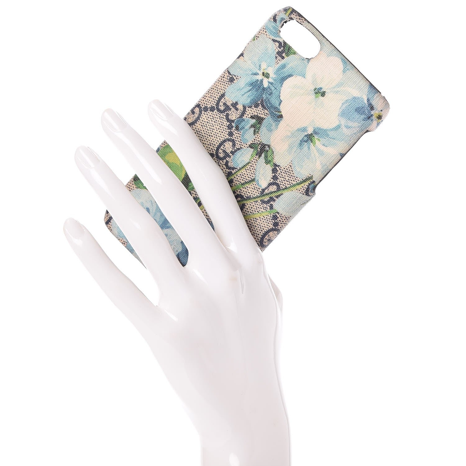 Gucci GG Supreme Monogram Blooms Print iPhone 6 Case Blue 2 of 6