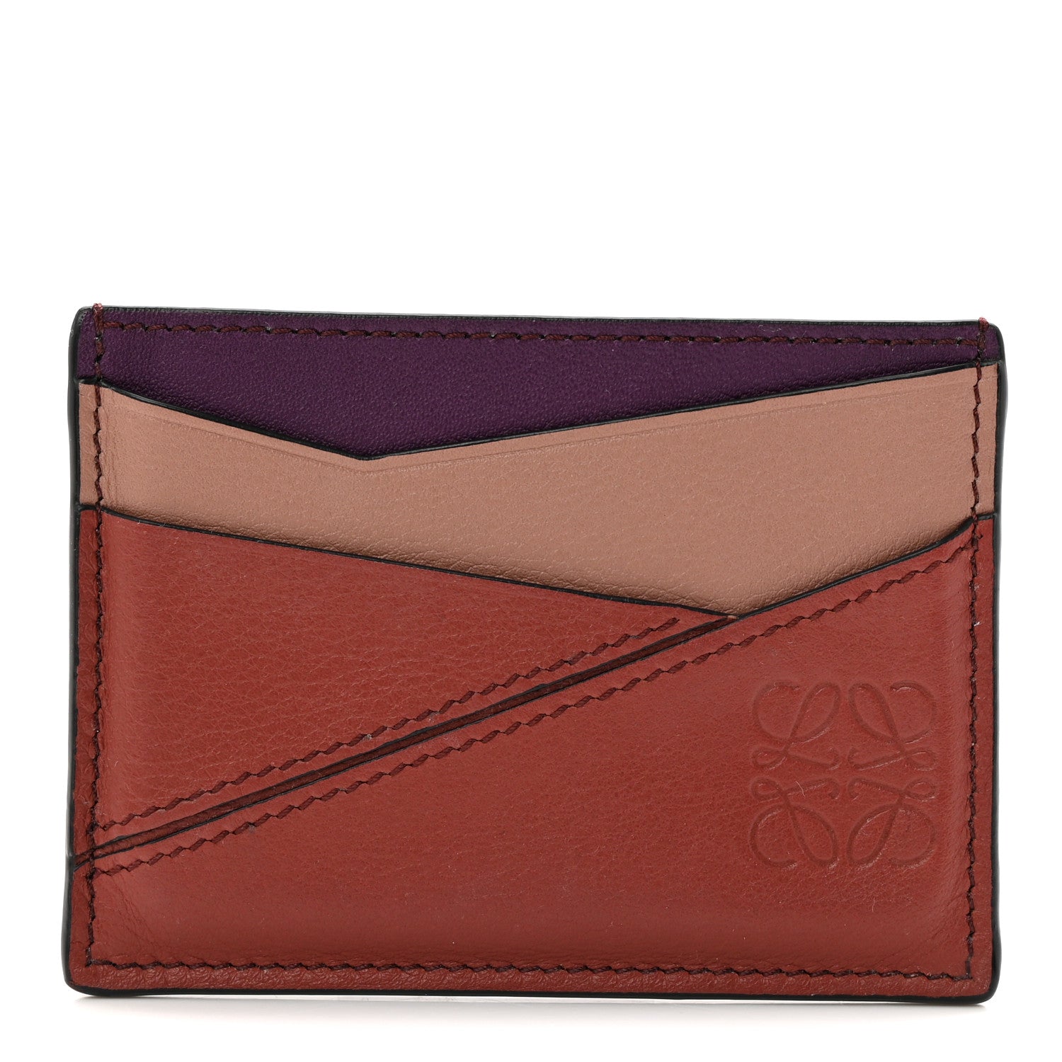 Loewe Calfskin Puzzle Colorblock Card Holder Multicolor 1 of 8