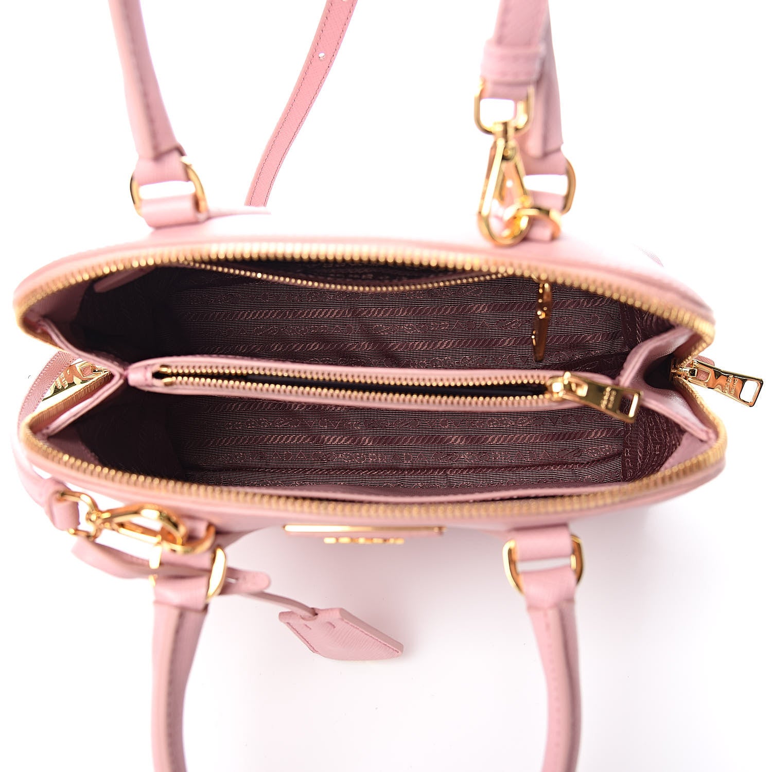 Prada Saffiano Lux Small Promenade Tote Pesco 5 of 10