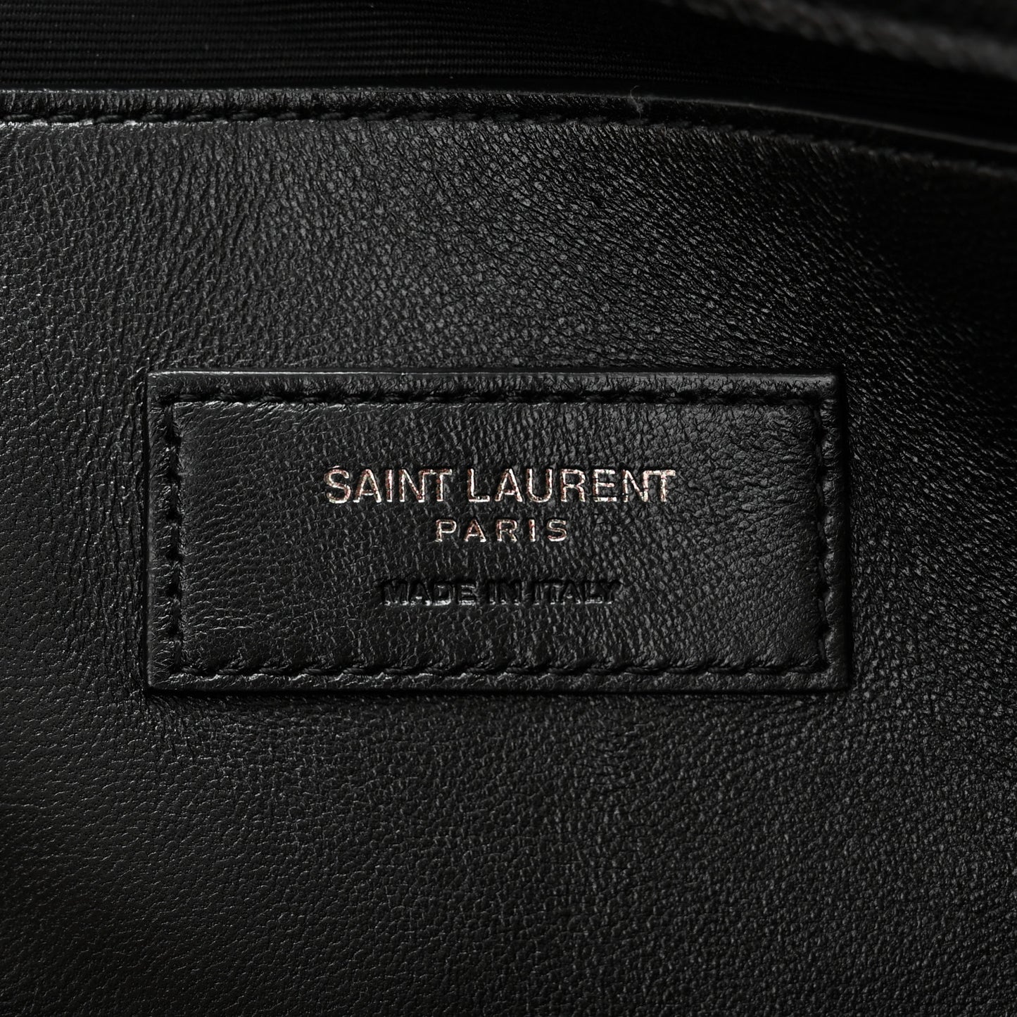 Grain De Poudre Medium West Hollywood Monogram Fold-Over Black