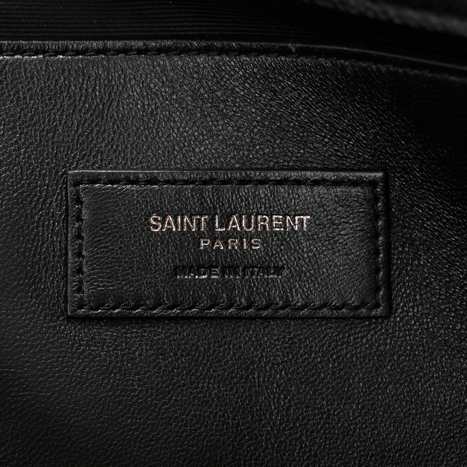 Saint Laurent Grain De Poudre Medium West Hollywood Monogram Fold-Over Black 6 of 10