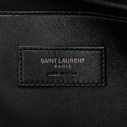 Saint Laurent Grain De Poudre Medium West Hollywood Monogram Fold-Over Black 6 of 10