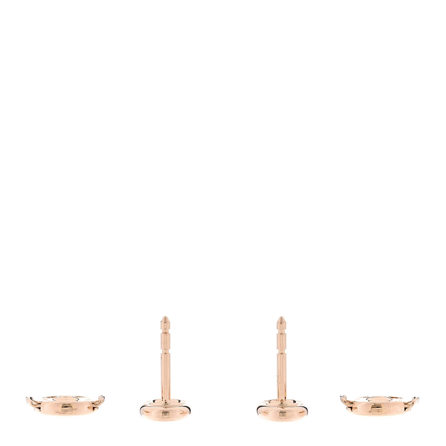 Hermes 18K Rose Gold TPM Farandole Stud Earrings 3 of 4