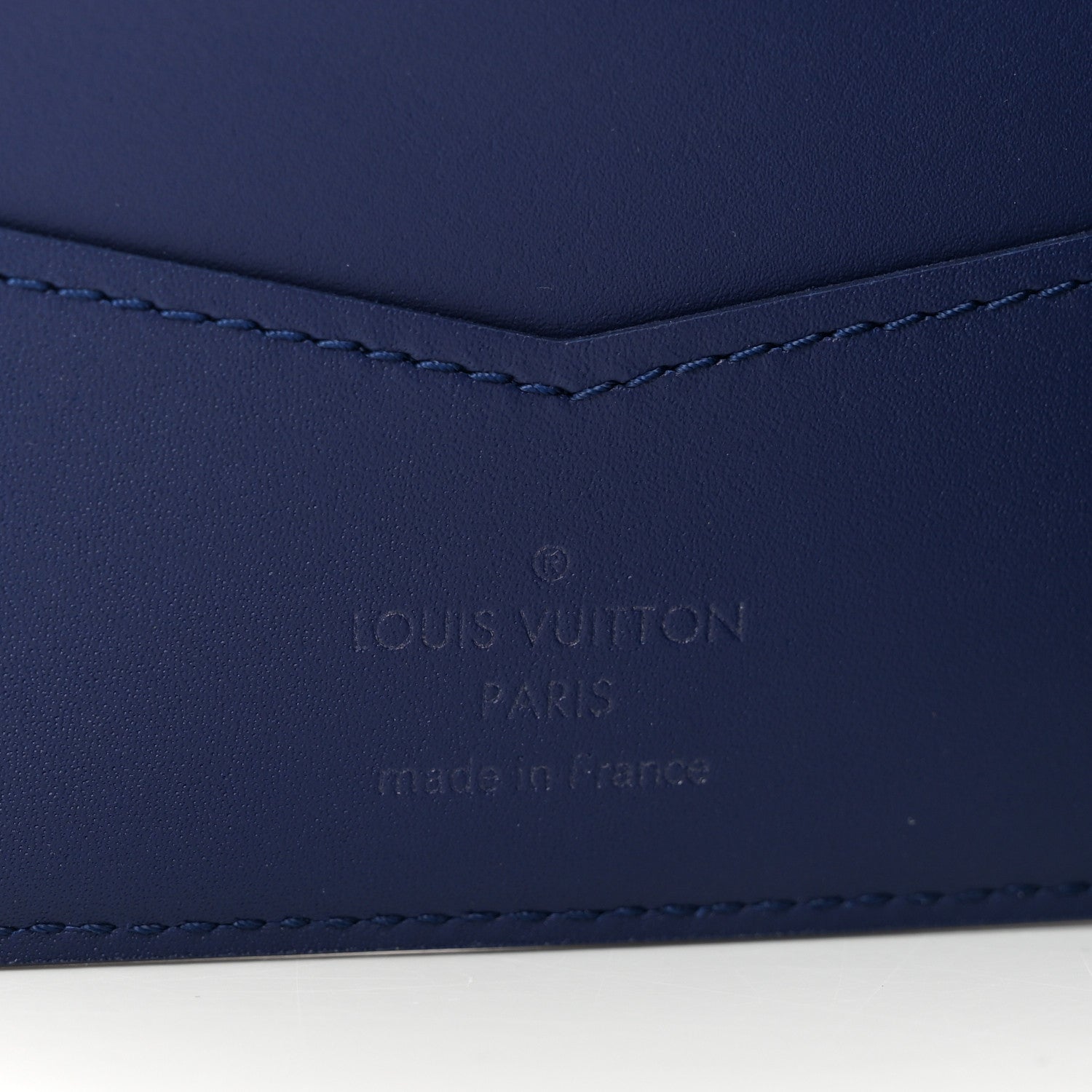 Louis Vuitton Cowhide Monogram Bandana Slender Wallet Blue 6 of 8