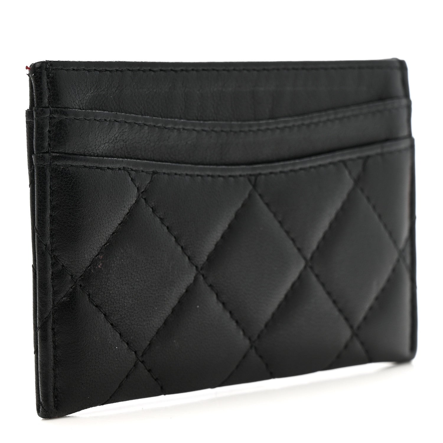 Chanel Lambskin Quilted Card Holder Black 3 of 8