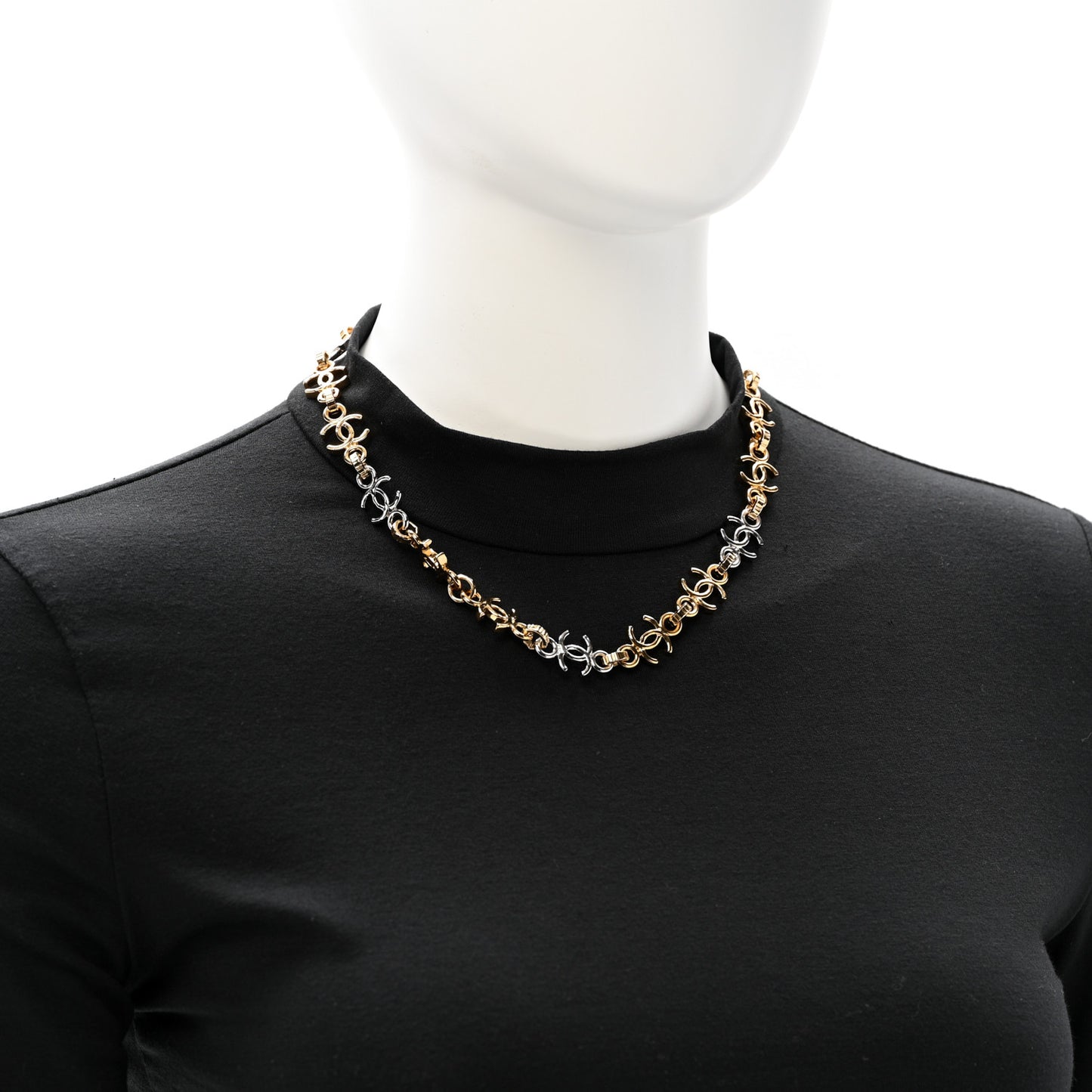 Metal CC Choker Gold Silver