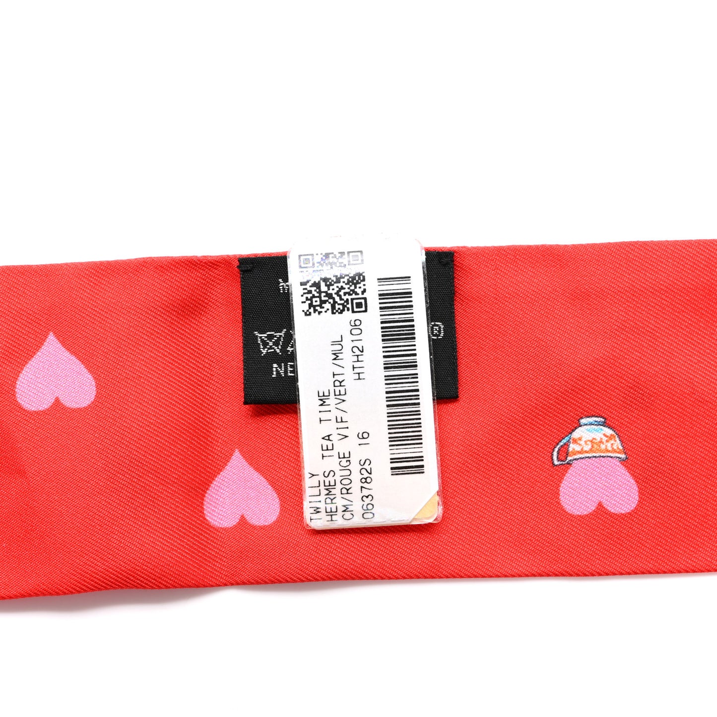 Silk Tea Time Twilly Rouge Vif Vert Multicolor