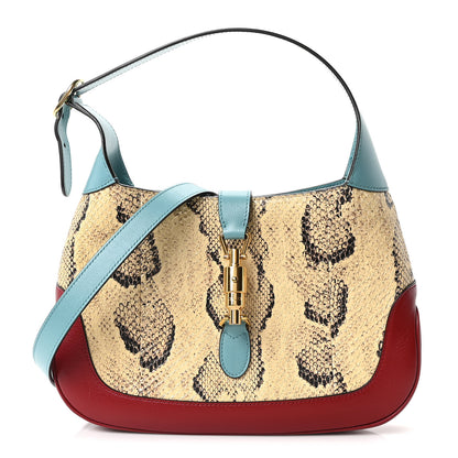 Gucci Snakeskin Calfskin Small Jackie 1961 Hobo Multicolor 1 of 10