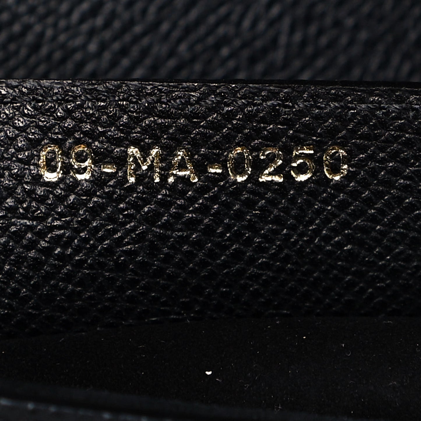 Grained Calfskin Saddle Bag Black