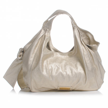 Valentino Garavani Metallic Nappa Nuage Bow Hobo Gold 1 of 8