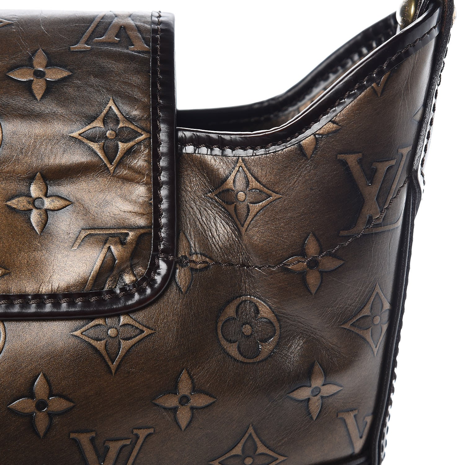 Louis Vuitton Monogram Embossed Sergent PM Bronze 15 of 15