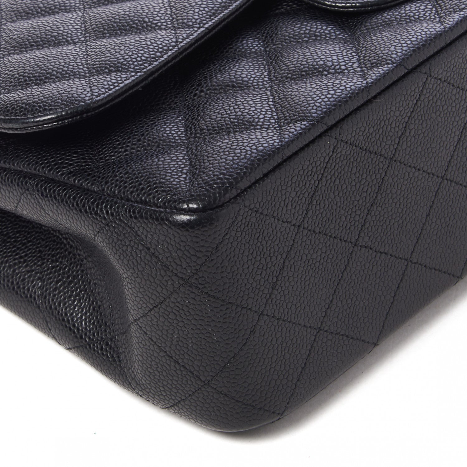 Chanel Caviar Quilted Jumbo Double Flap Black 7 of 11