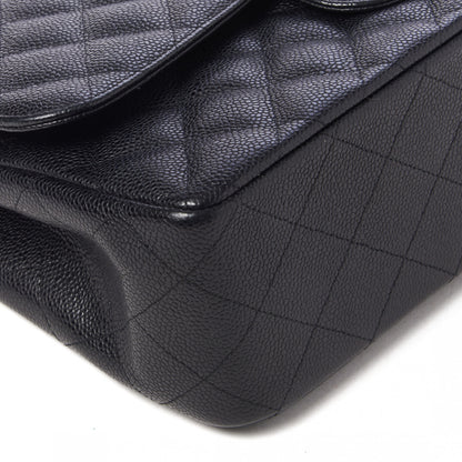 Chanel Caviar Quilted Jumbo Double Flap Black 7 of 11