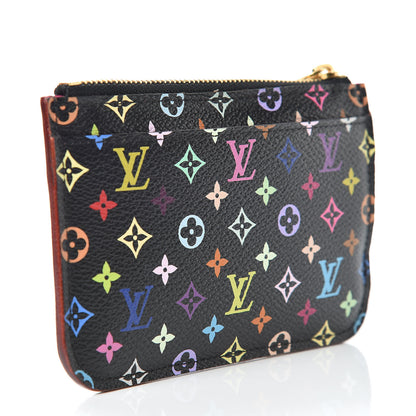 Louis Vuitton Monogram Multicolor Key Pouch Black Grenade 3 of 8