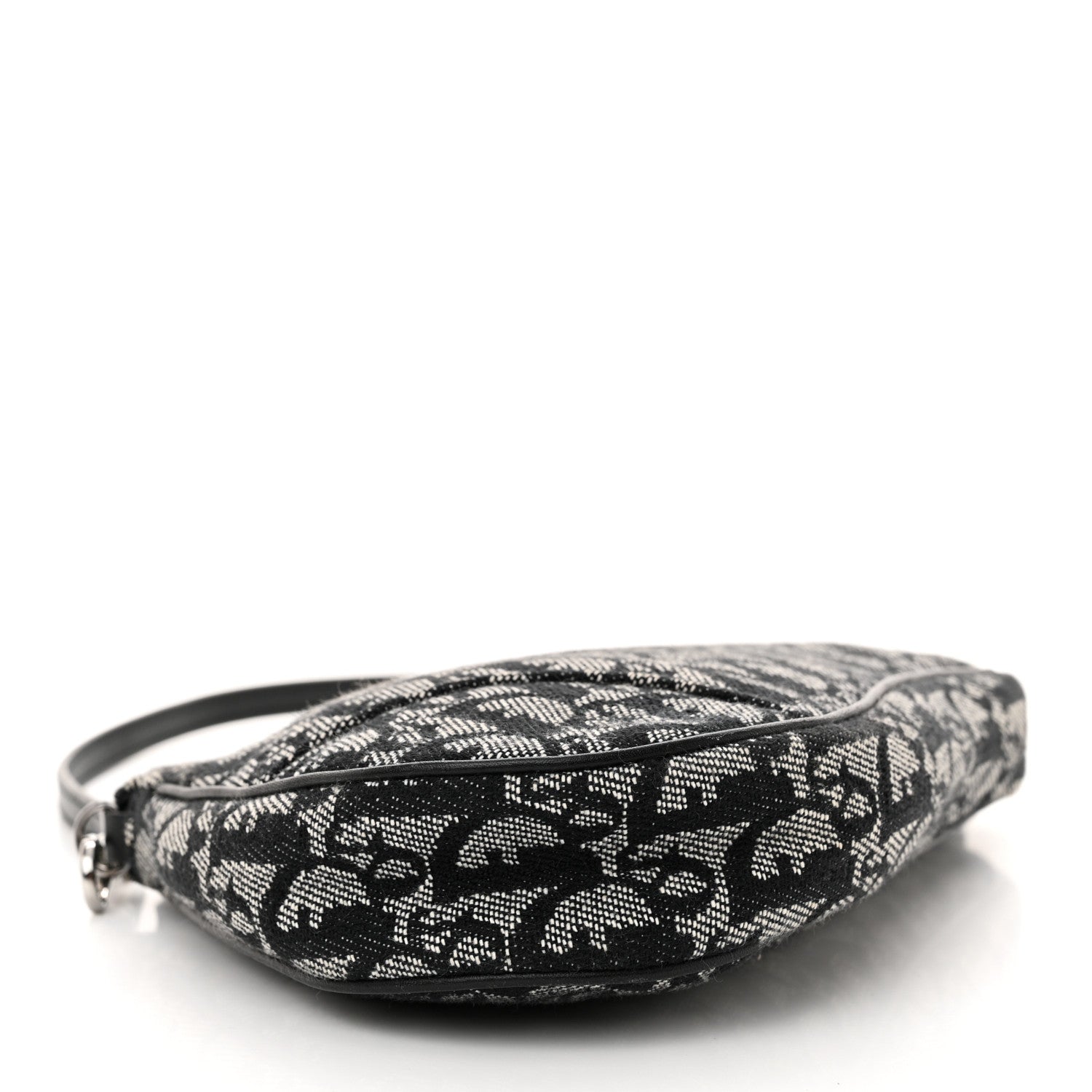 Christian Dior Monogram Mini Saddle Pochette Black 4 of 10