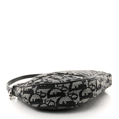 Christian Dior Monogram Mini Saddle Pochette Black 4 of 10