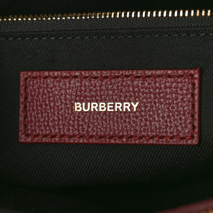 Burberry Grainy Calfskin House Check Small Banner Tote Mahogany Red 6 of 8
