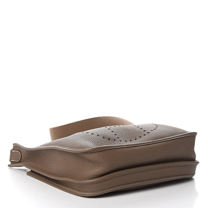 Hermes Taurillon Clemence Evelyne III PM Etoupe 3 of 10