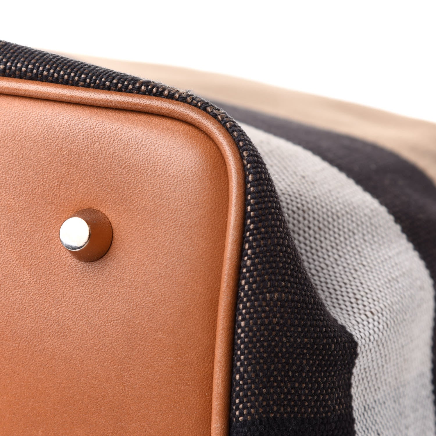Burberry Grainy Calfskin Canvas Mega Check Medium Ashby Tassel Hobo Saddle Brown 9 of 16