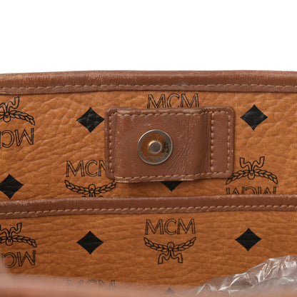 MCM Visetos Crocodile Embossed Medium Liz Shopper Tote Cognac 23 of 23