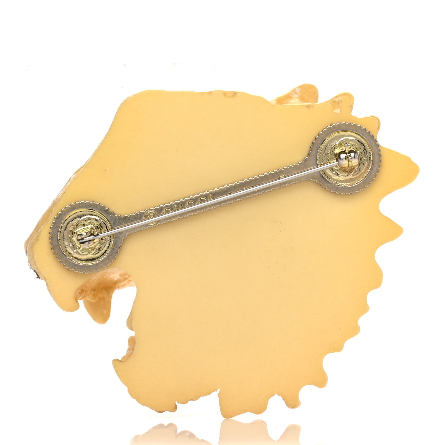 Gucci Resin Crystal Rajah Brooch Gold 3 of 5