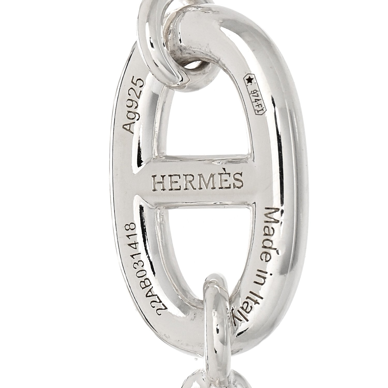 Hermes Sterling Silver Farandole Bracelet 3 of 4