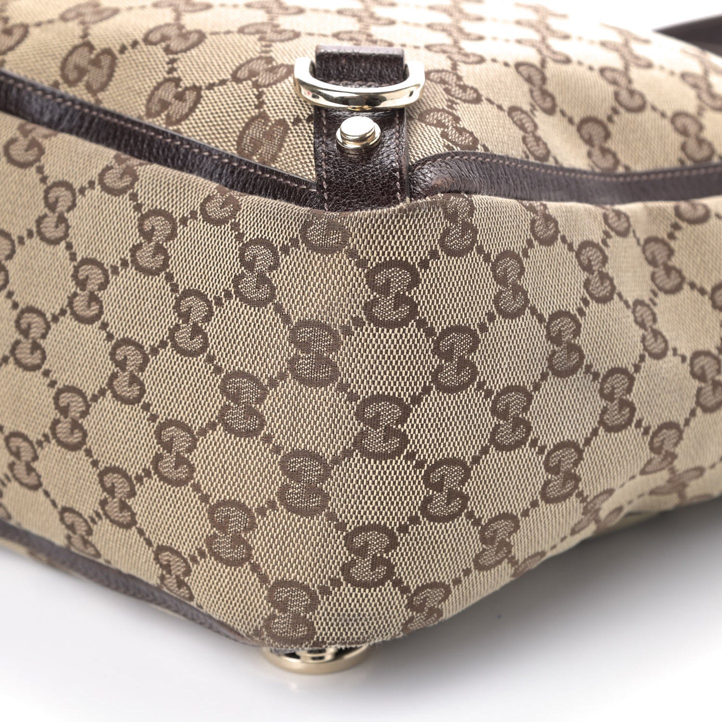 Monogram Large Abbey Tote Dark Brown