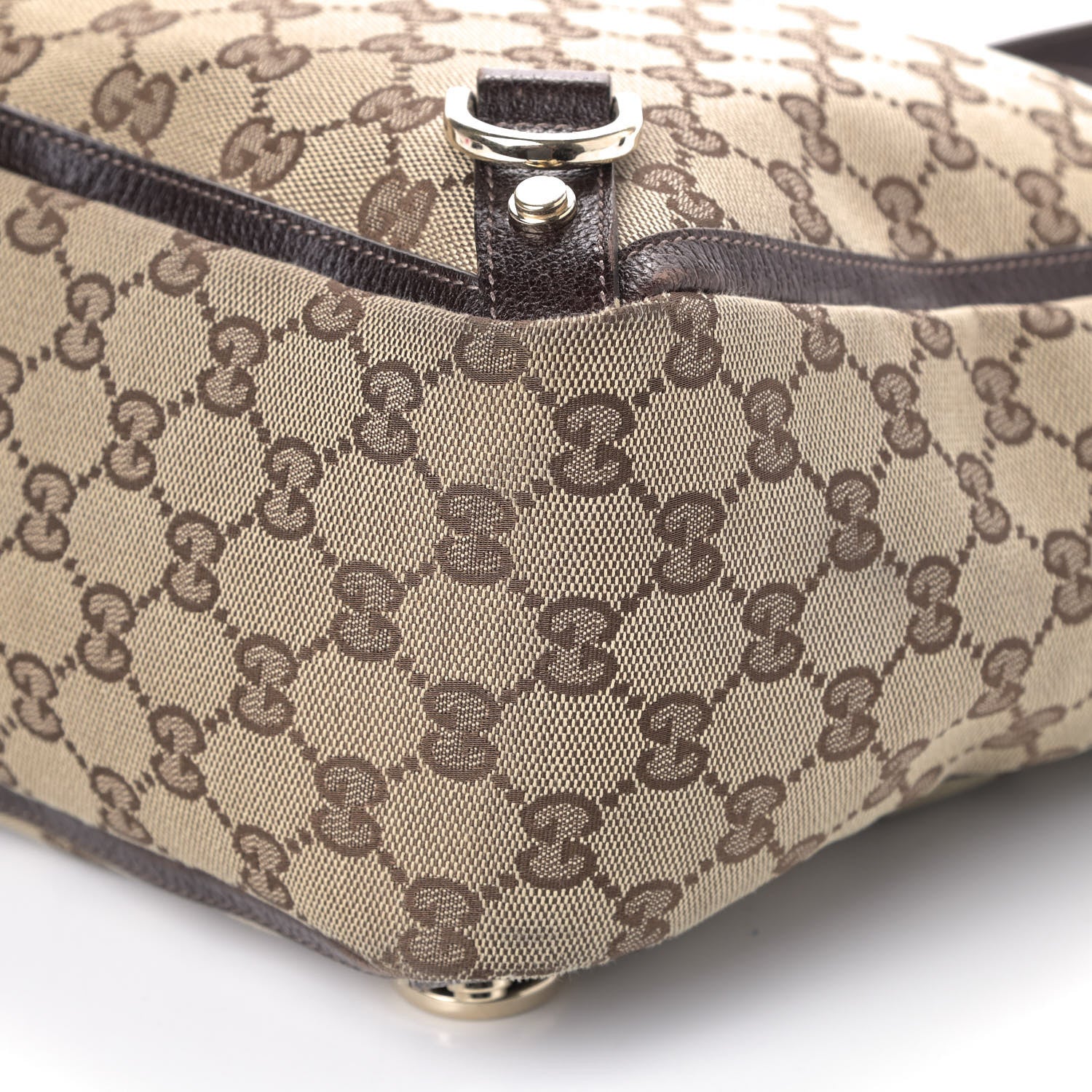 Gucci Monogram Large Abbey Tote Dark Brown 6 of 8