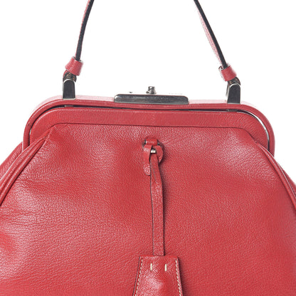 Prada Goatskin Cerniera Small Doctor Bag Rubino 7 of 10