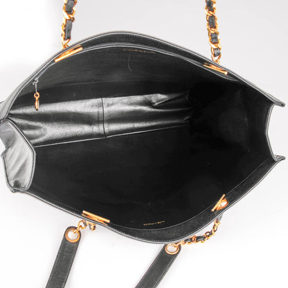 Chanel Caviar CC Shopper Tote Black 5 of 8