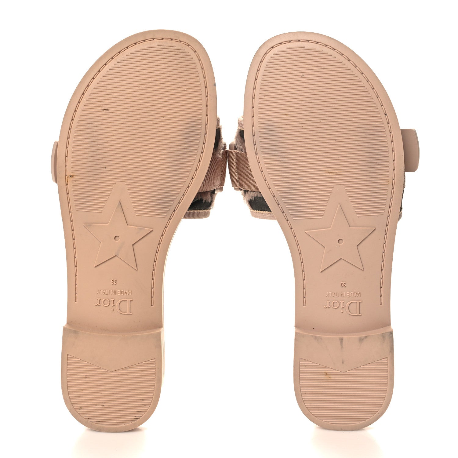 Christian Dior Canvas Nylon Camouflage Dior(e)volution Mule Slide Sandals 39 Nude 6 of 9