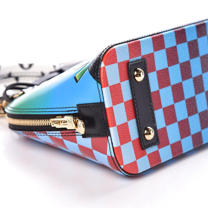 Louis Vuitton Epi Damier Race Alma BB Blue Vert 7 of 13