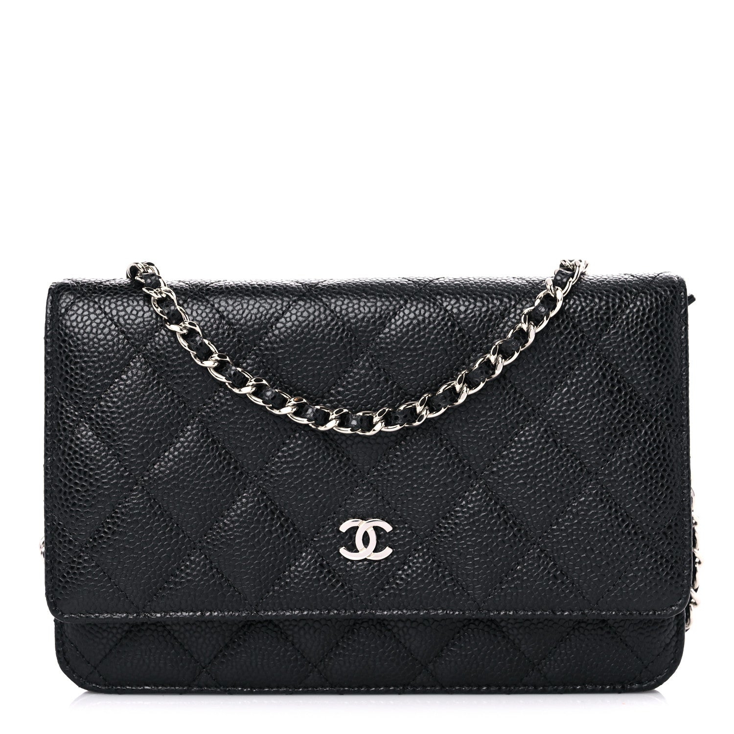 Chanel Caviar Quilted Wallet On Chain WOC Black 1 of 13