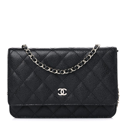 Chanel Caviar Quilted Wallet On Chain WOC Black 1 of 13