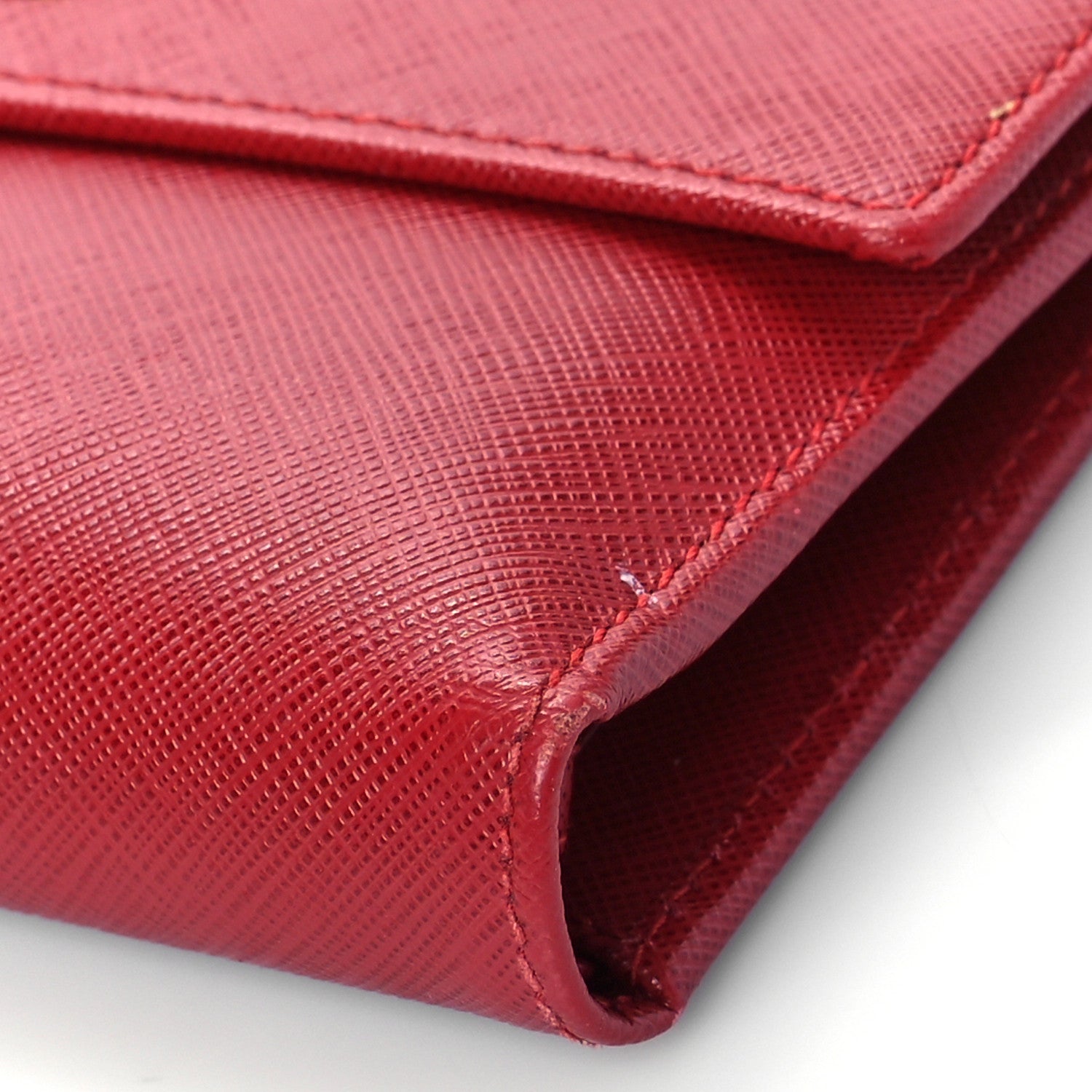 Salvatore Ferragamo Grained Calfskin Wallet Red 9 of 9