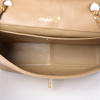 Chanel Lambskin Quilted Medium Single Flap Beige 5 of 13
