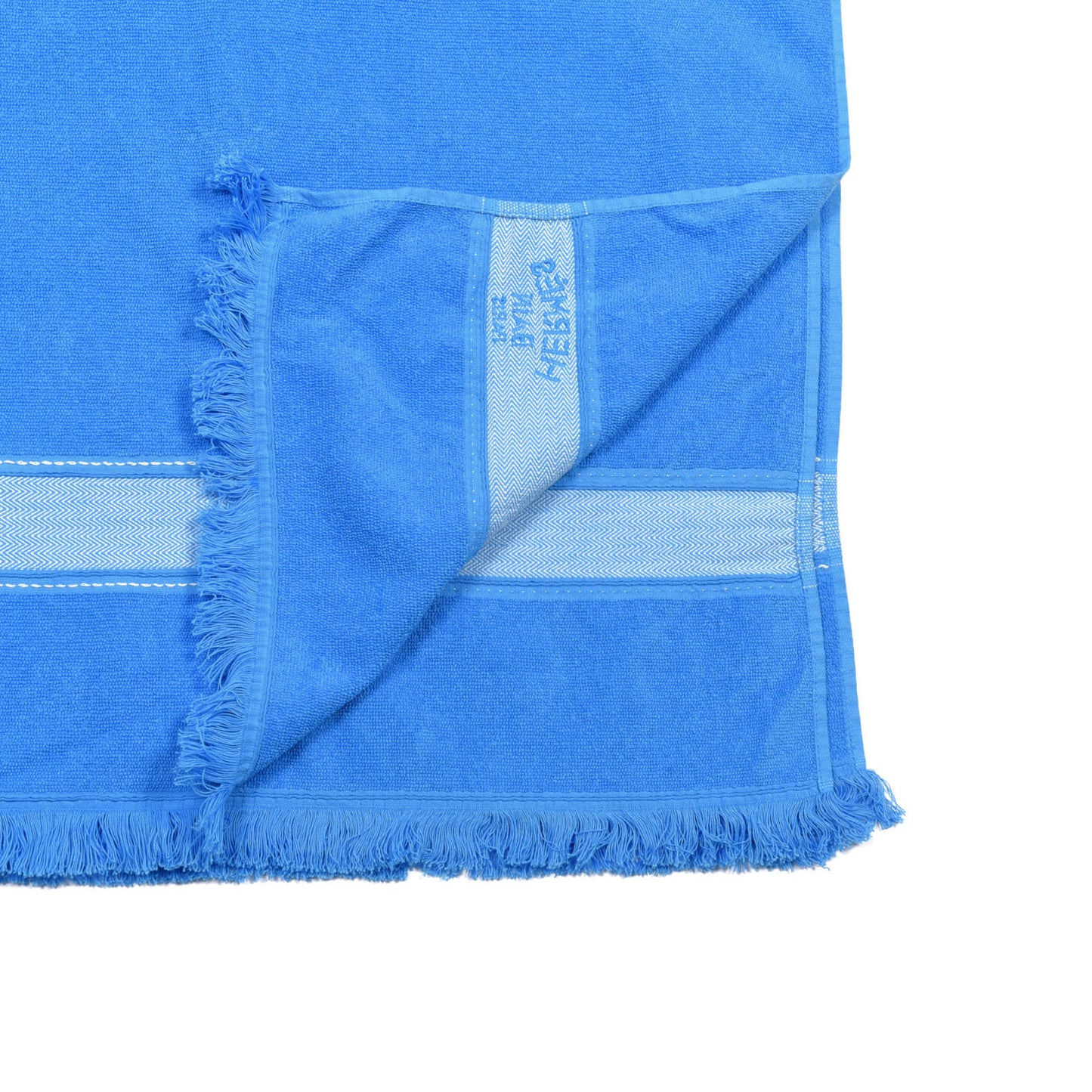 Cotton Terry Yachting Small Beach Towel Bleu Mediterranee