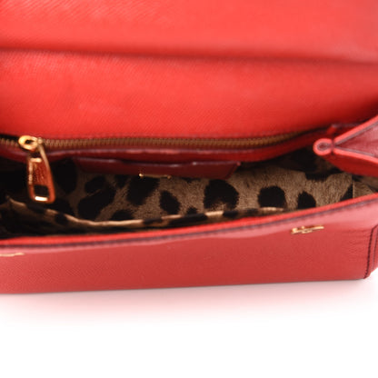 Dolce & Gabbana Dauphine Medium Miss Sicily Satchel Dark Red 5 of 9
