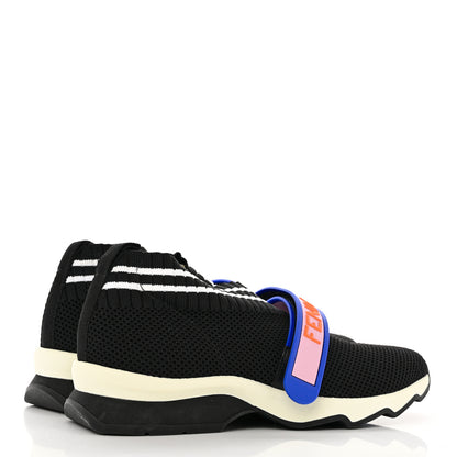 Fendi Stretch Yarn Stiff Band Rockoko Sneakers 37 Black 4 of 9